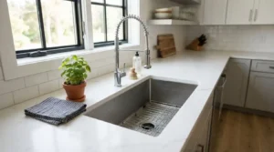 stainless steel kitchen wash basin