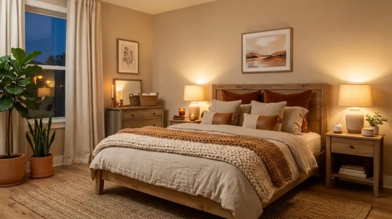 Warm Aesthetic Cozy Bedroom