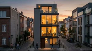 4 floor house design