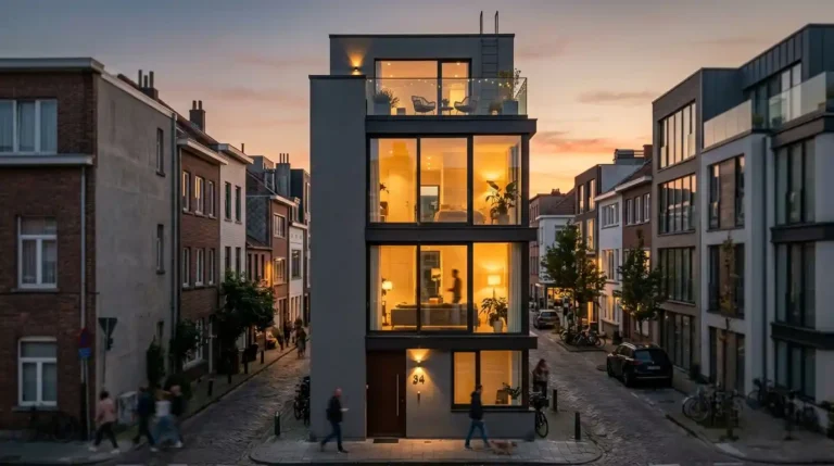 4 floor house design